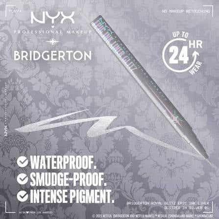 Nyx Bridgerton Royal Epic Ink Glitz Liquid Liner