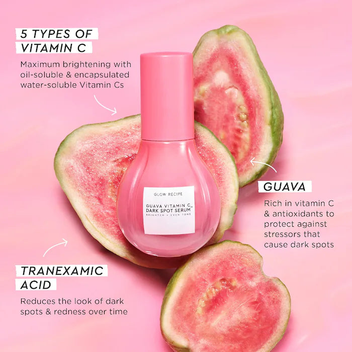 Glow Recipe
Guava Vitamin C Dark Spot Brightening Treatment Serum