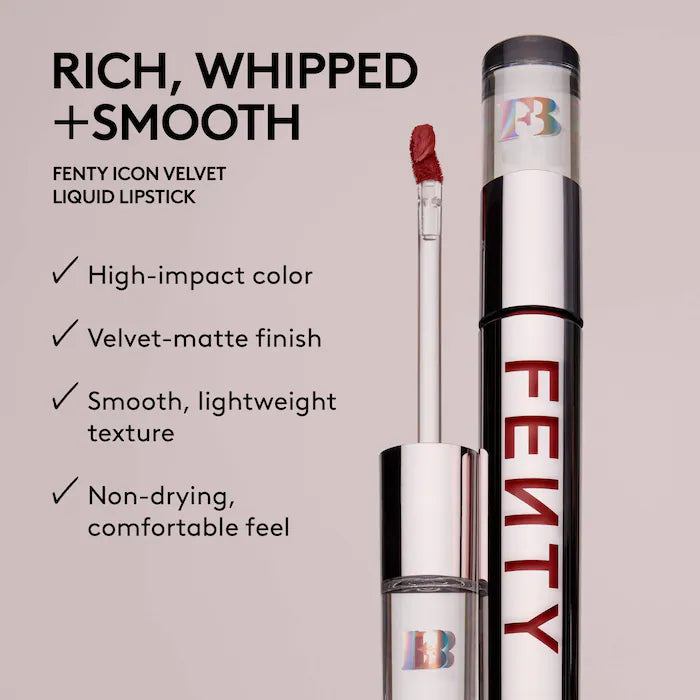 Fenty Beauty by Rihanna
Fenty Icon Velvet Liquid Lipstick