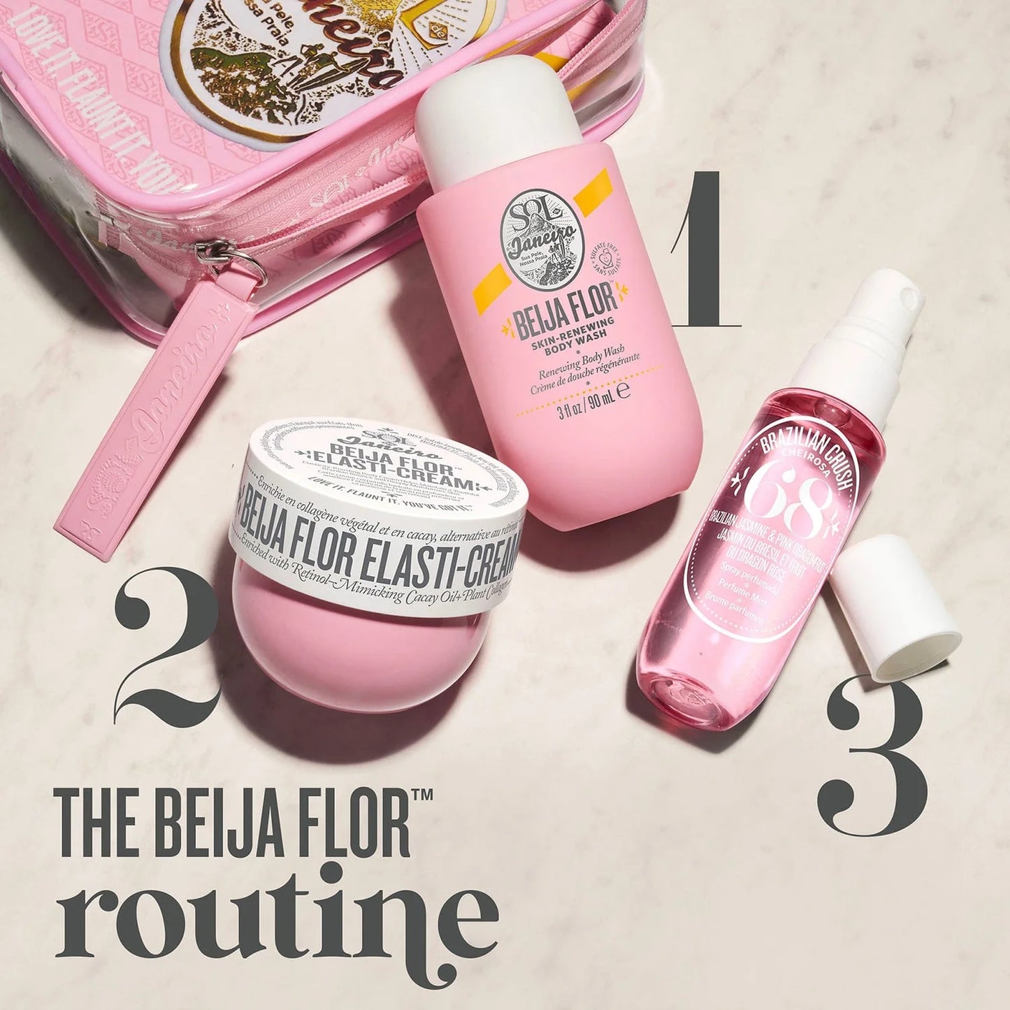 Sol de Janeiro Beija Flor Jet Set -  Body Care Trio mini
