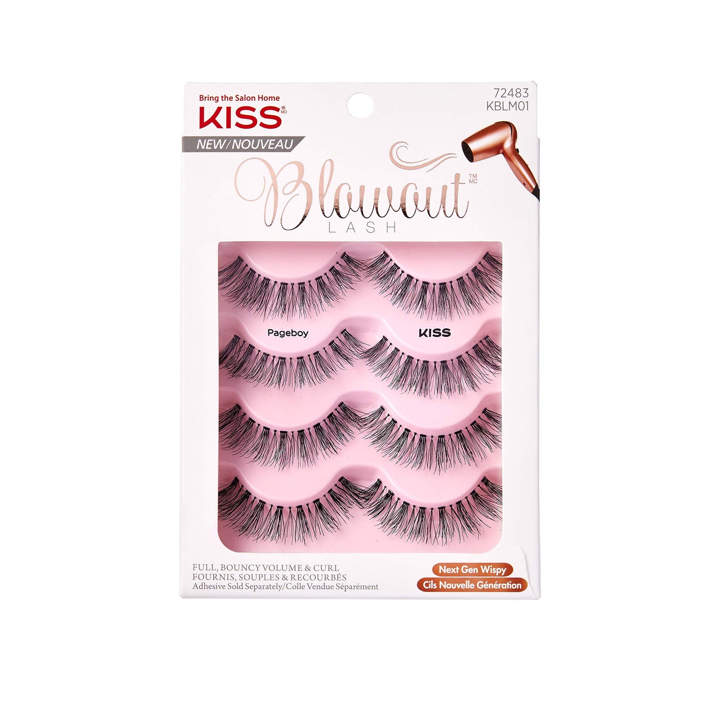 Kiss lashes blowout lash pack of 4