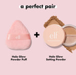 e.l.f. Halo Glow Powder Puff, Soft, Reusable Powder Puff For Applying Loose Or Pressed Powder