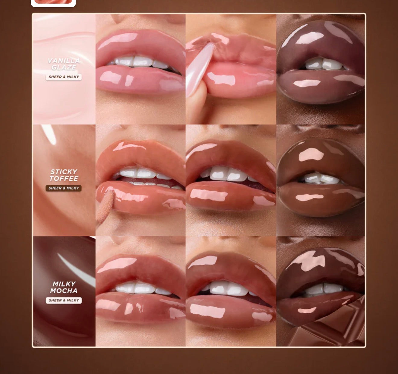 Gisou GLAZED LIPS TRIO