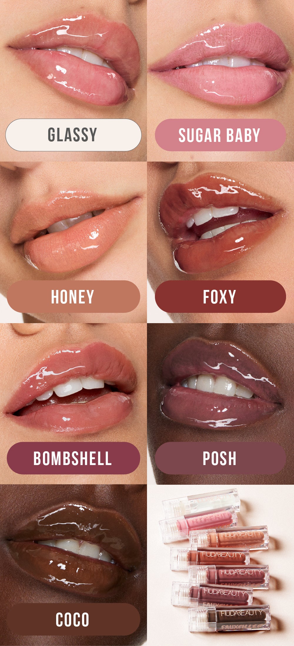 Huda Beauty Faux Filler Extra Shine Lip Gloss