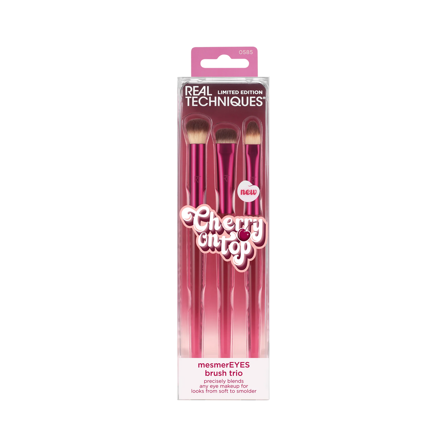 Real Techniques Cherry On Top MesmerEYES Brush Trio, 3 Piece Set