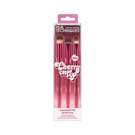 Real Techniques Cherry On Top MesmerEYES Brush Trio, 3 Piece Set
