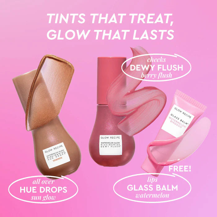 Glow Recipe 
Best of Glow Hues - Tinted Serum, Cheek & Lip Gift Set