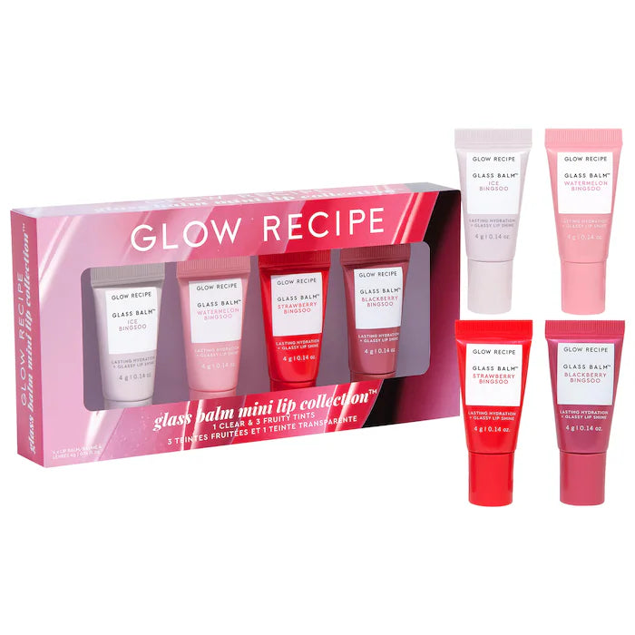 Glow Recipe 
Mini Glass Balm Lip Collection Gift Set