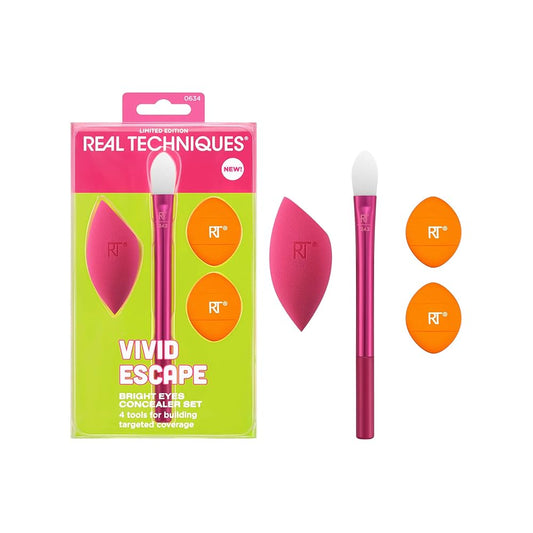 Real Techniques Vivid Escape Bright Eyes Concealer 4 Piece Set,