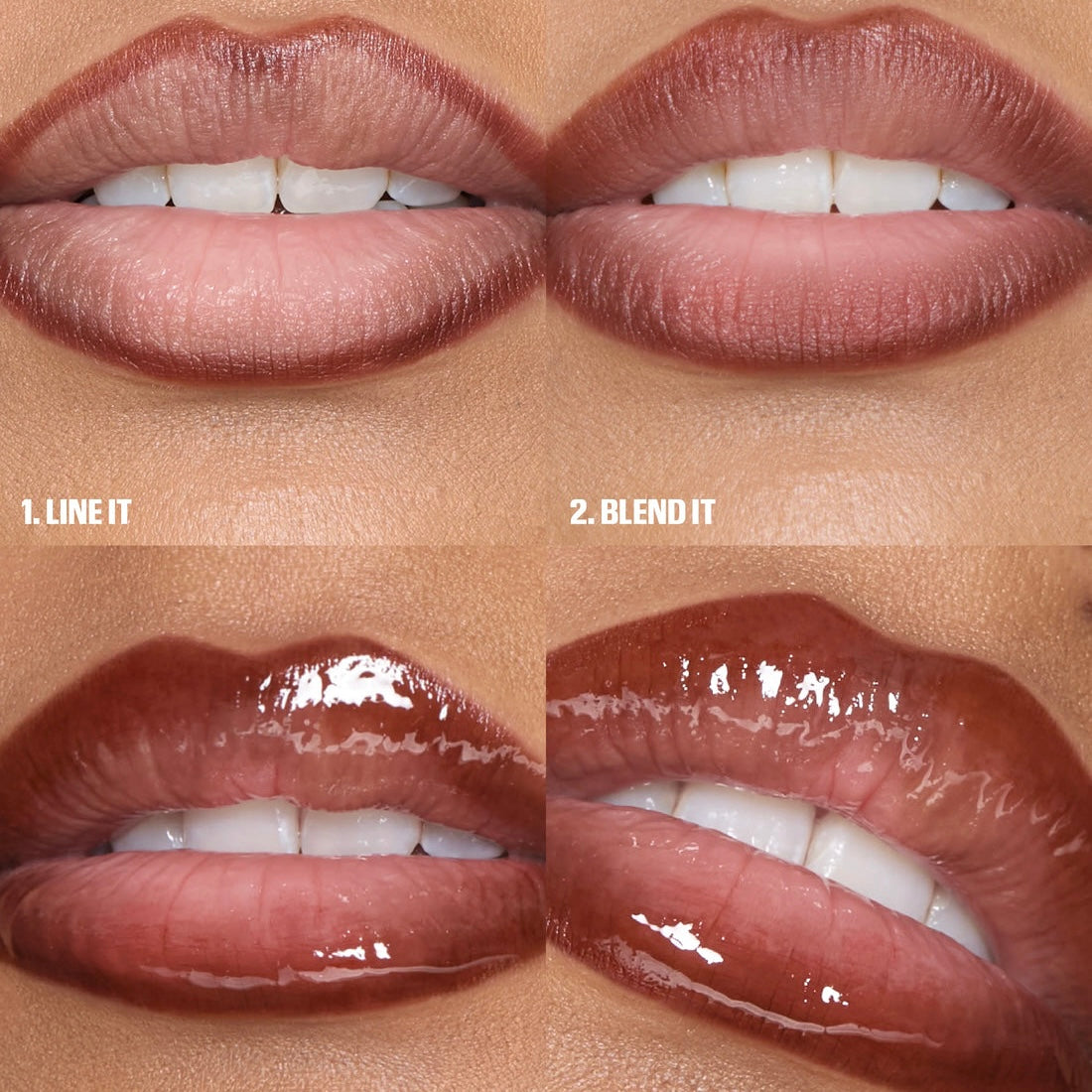 Huda beauty MAKEOUT SESH LIP DUO PEACHY NUDES