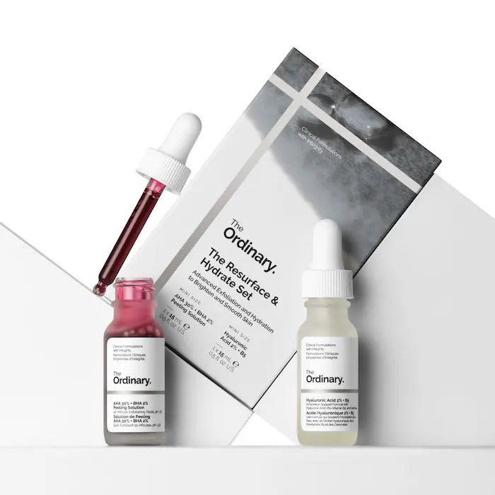 The Ordinary
The Resurface & Hydrate Set with Hyaluronic Acid + AHA mini