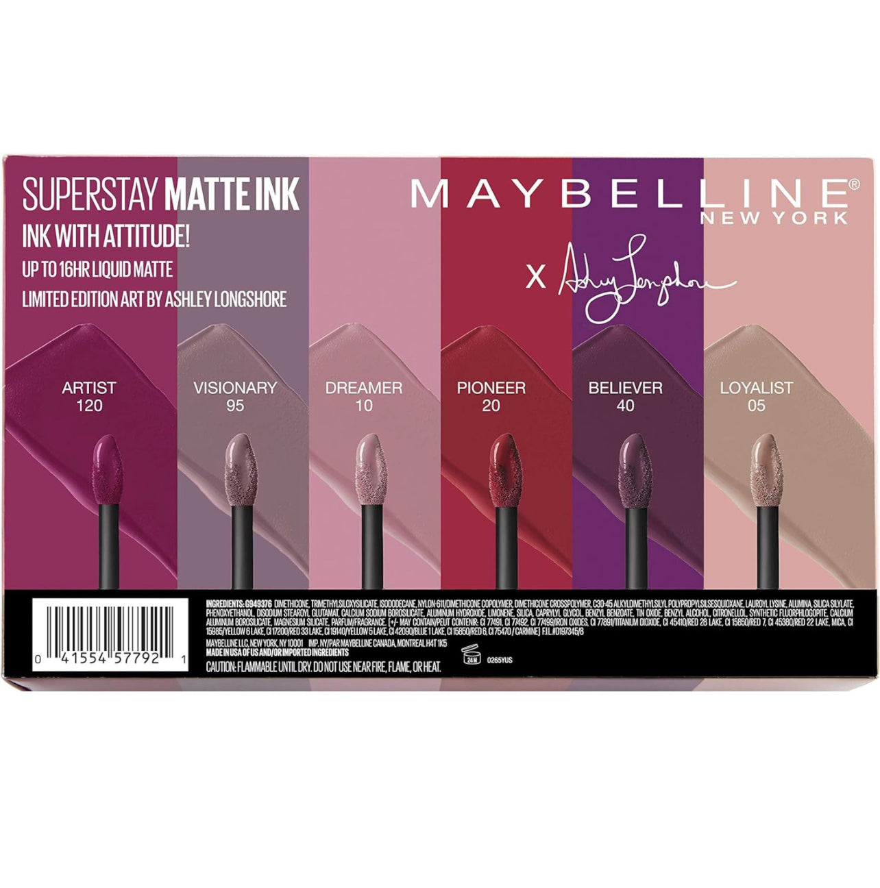 Maybelline New York SuperStay Matte Ink Liquid Lipstick X Ashley Longshore Kit