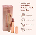 Charlotte Tilbury Pillow Talk Mini Matte Revolution Lipstick and Lip Cheat Lip Liner Mini