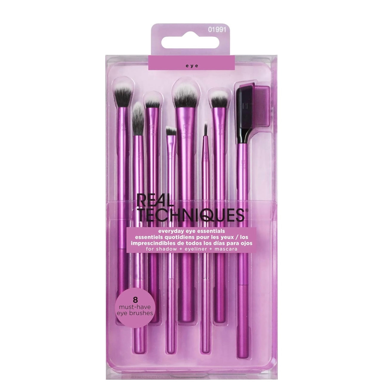 Real Techniques Everyday Eye Essentials 8 Piece Makeup Brush Set