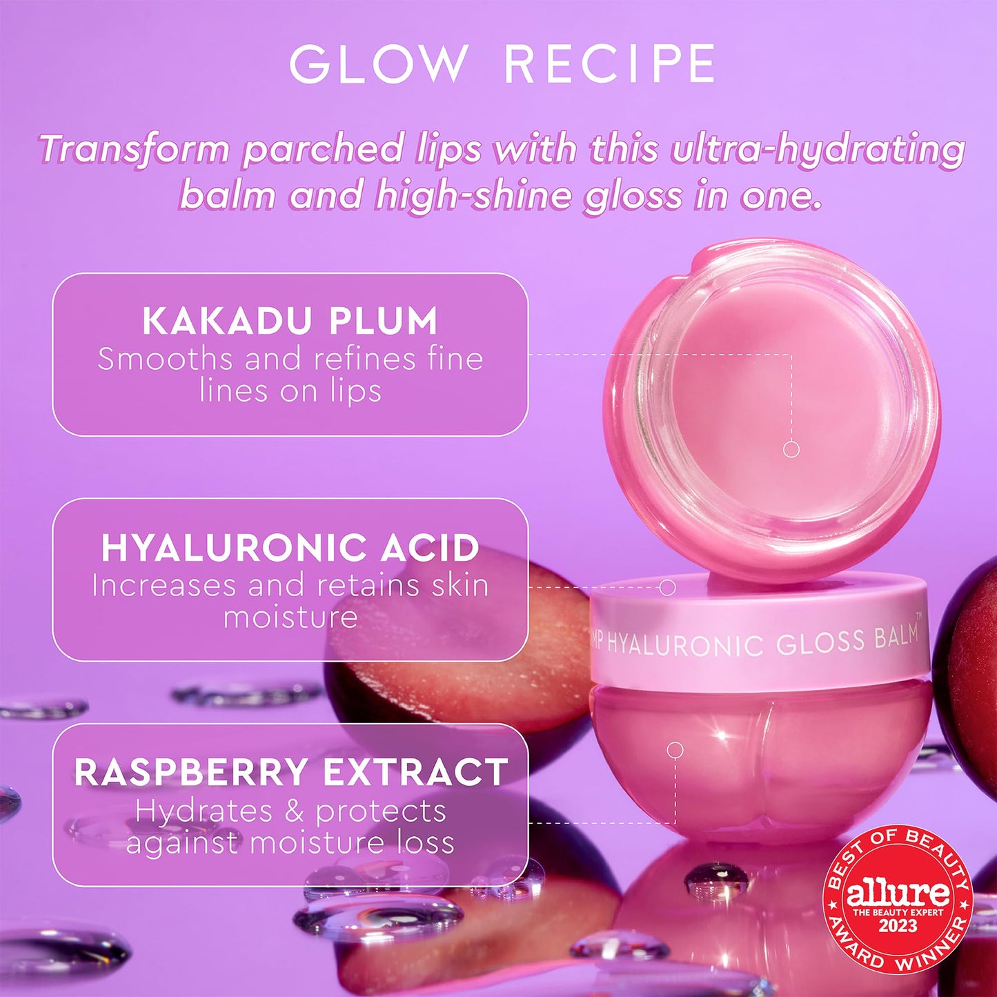 Glow Recipe Plum Plump Hyaluronic Gloss Balm