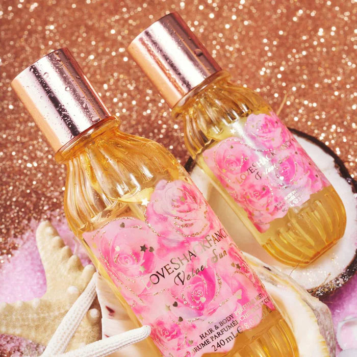 LoveShackFancy 
Velvet Sun Hair & Body Perfume Mist with Coconut Water
