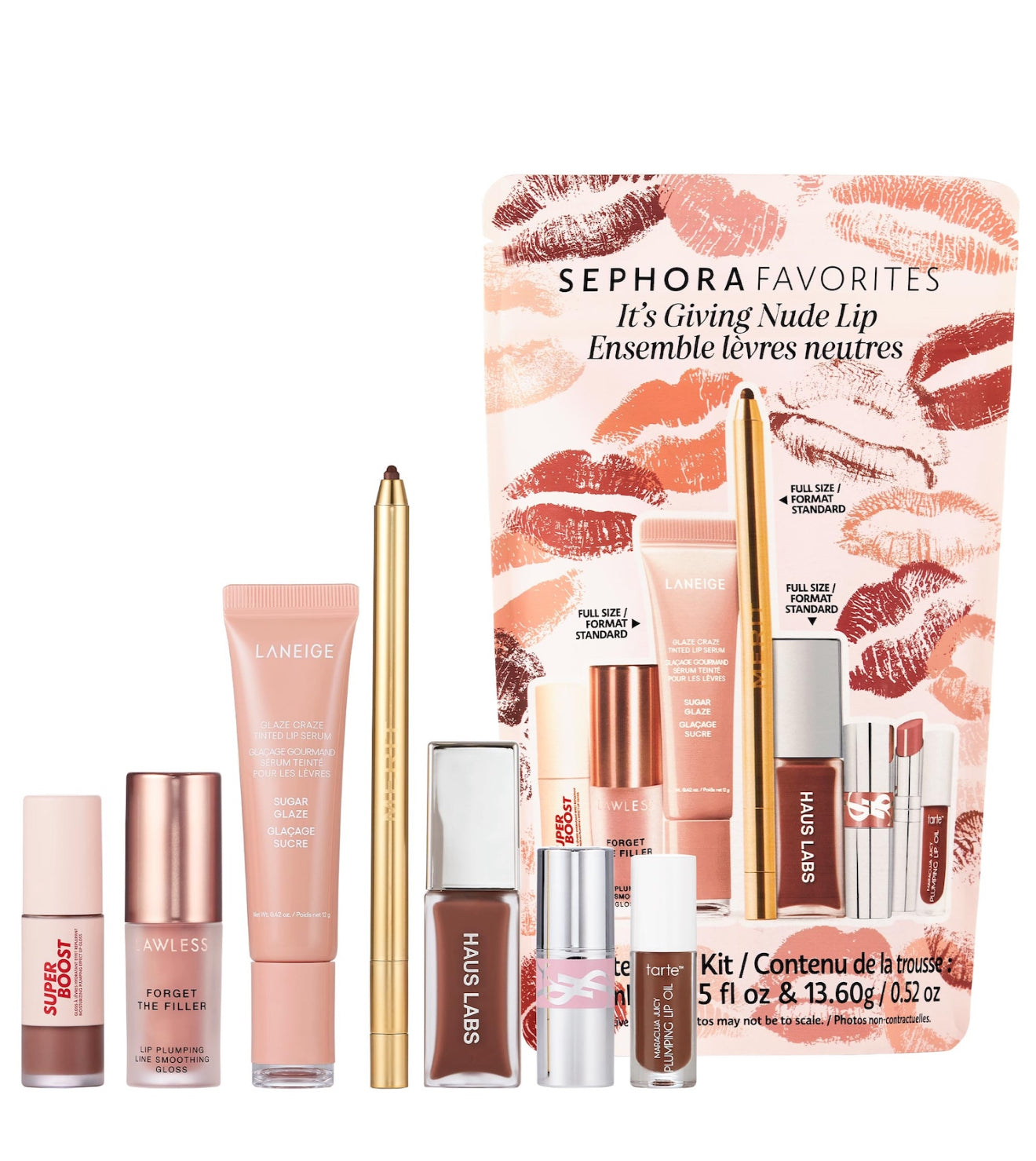 Sephora Favorites It's Giving Nude Lip Makeup Value Set
