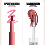 Huda beauty MAKEOUT SESH LIP DUO ROSY NUDES