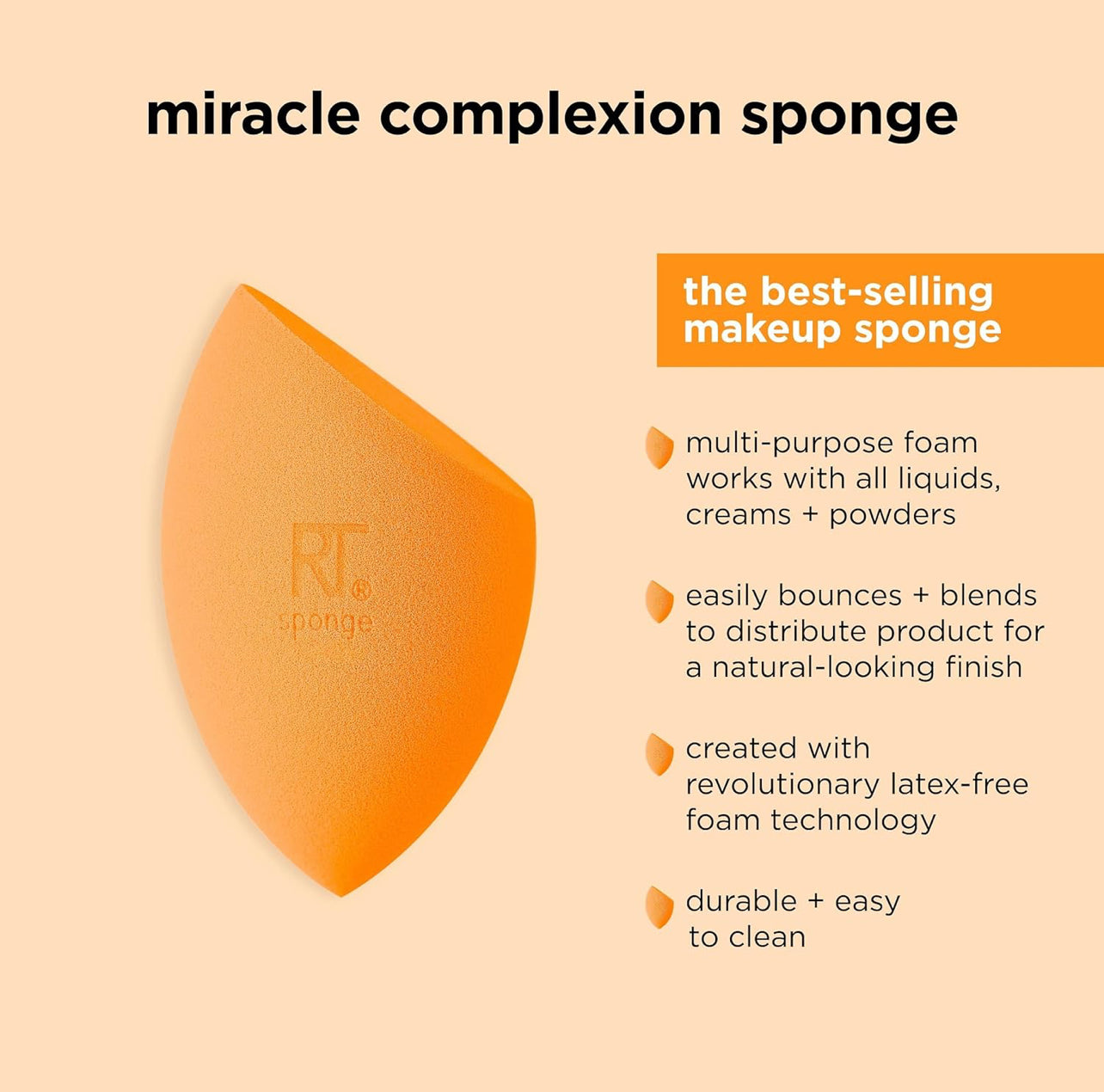 Real Techniques Miracle Complexion Sponge + Concealer Sponge Duo