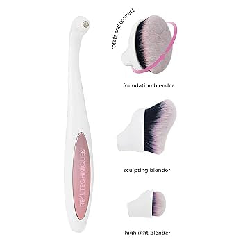 Real Techniques 3-in-1 Adjustable Blending Makeup Brush Set