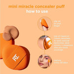 Real Techniques Mini Miracle Concealer Puff Makeup Sponge Set, 6 pieces