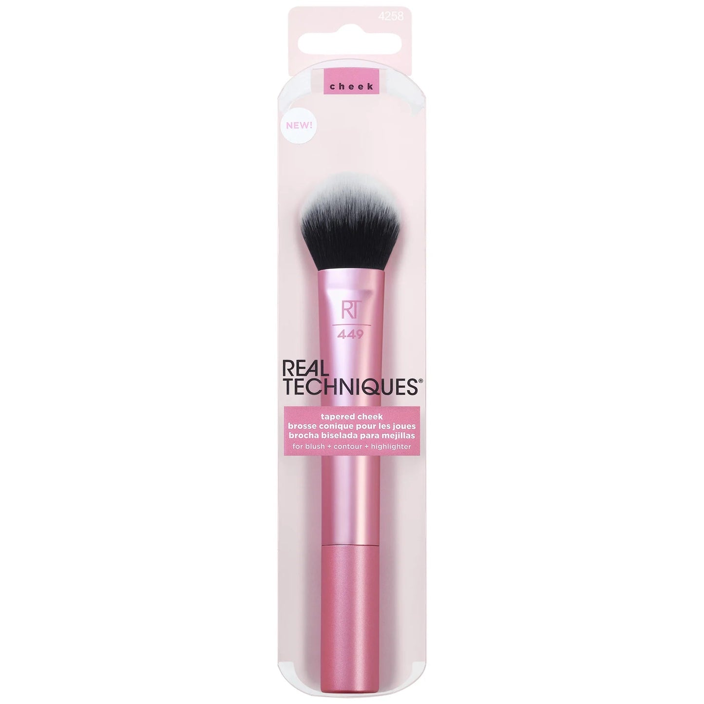Real Techniques Tapered Cheek Makeup Brush, For Blush, Highlighter