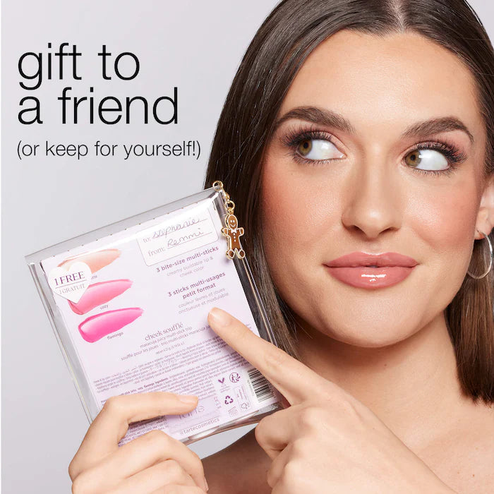 tarte 
cheek soufflé maracuja juicy blush and lip multi-stick trio