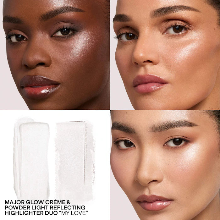 PATRICK TA 
Major Glow Creme & Powder Light Reflecting Translucent Highlighter Duo