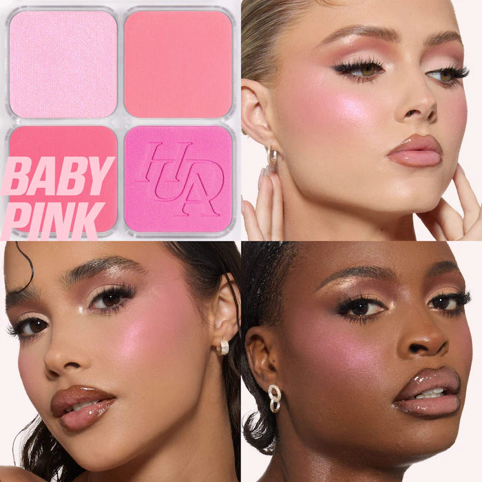 HUDA BEAUTY 
Blush Filter Blurring Blushlighters Palette - baby pink